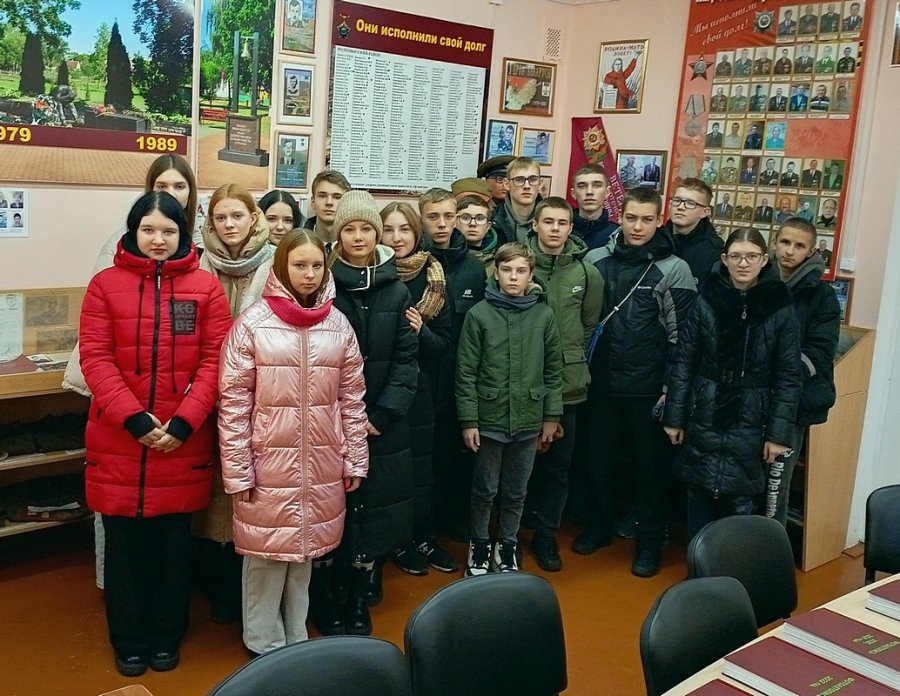 Посещение музея Волковысской организации Белорусского союза ветеранов войны в Афганистане