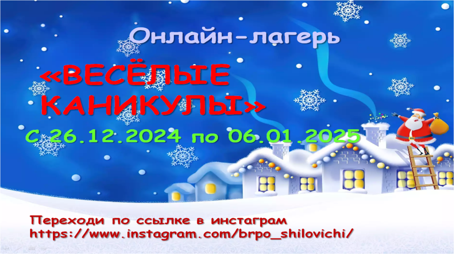 Зимние каникулы с пользой